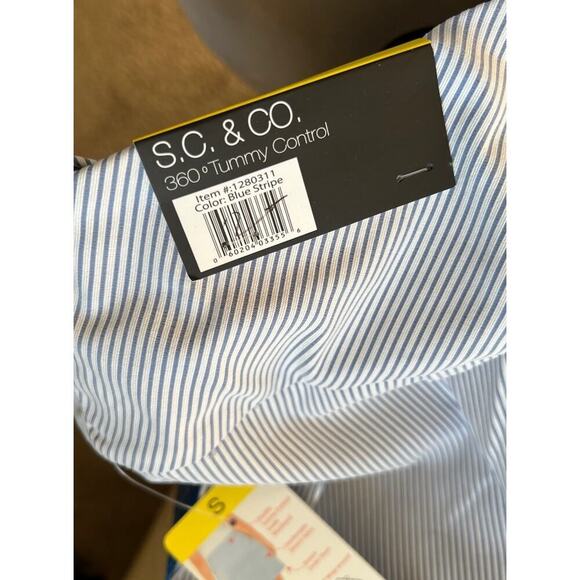 NWT S.C. & CO. Blue Stripe 360 Degrees Tummy Control Skort Size Small Women’s - Picture 6 of 8